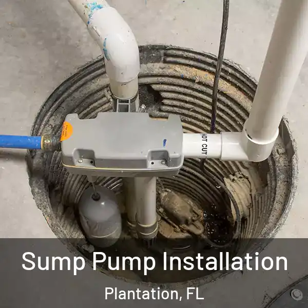  Sump Pump Installation Plantation, FL